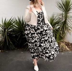 Black Eloquii tie front dress